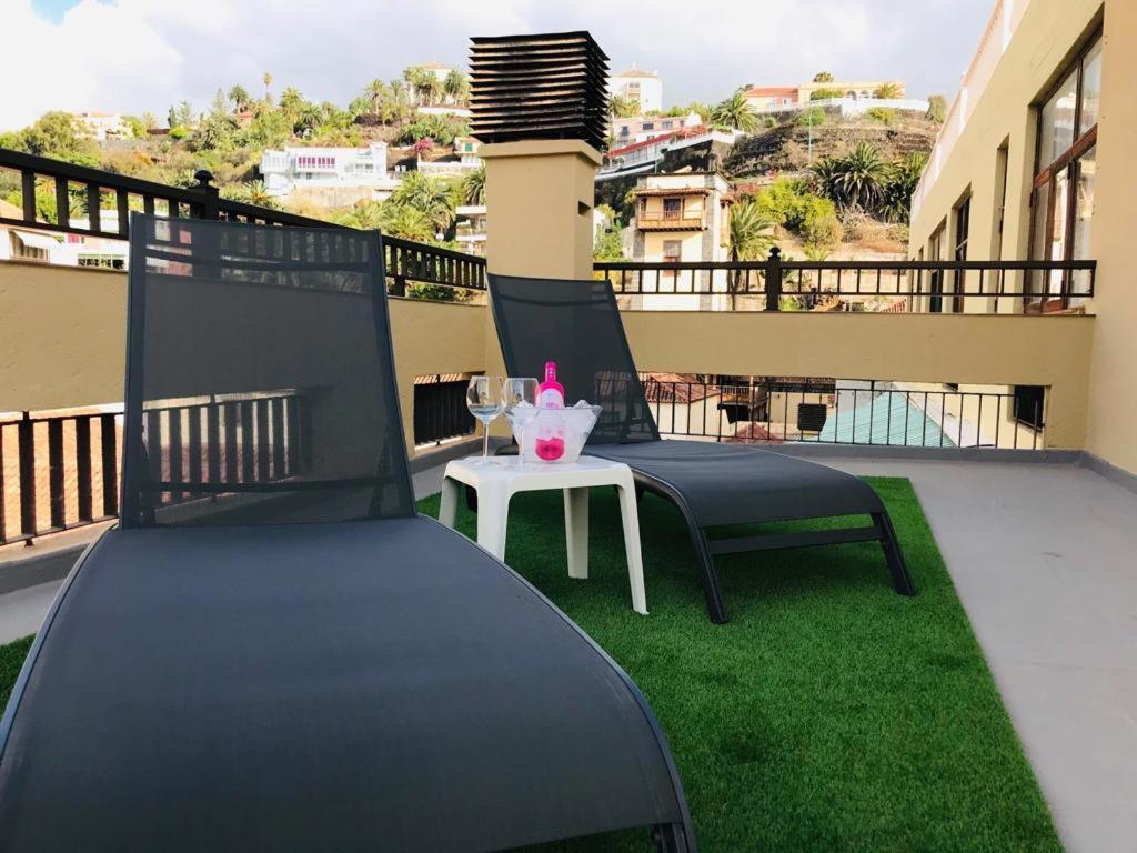 Estudio Con Amplia Terraza En Puerto De La Cruz Dış mekan fotoğraf