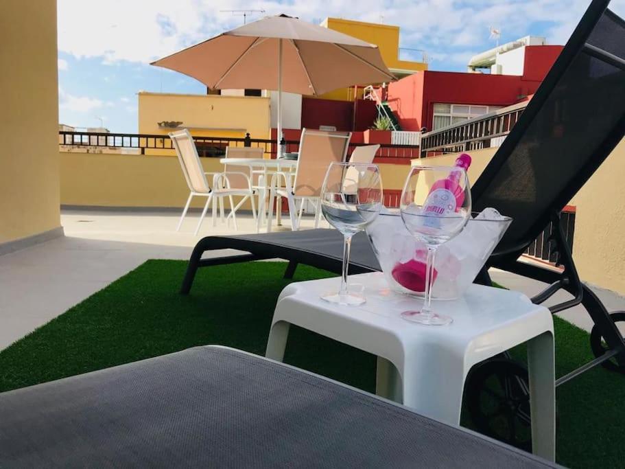 Estudio Con Amplia Terraza En Puerto De La Cruz Dış mekan fotoğraf